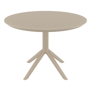 Compamia Sky 42 inch Round Dining Table Taupe
