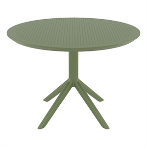 Compamia Sky Round Dining Table 42 inch Olive Green