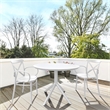 Compamia Sky 42 inch Round Dining Table White