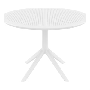Compamia Sky 42 inch Round Dining Table White