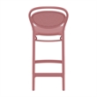 Compamia Marcel Resin Indoor Outdoor Counter Stool in Marsala finish