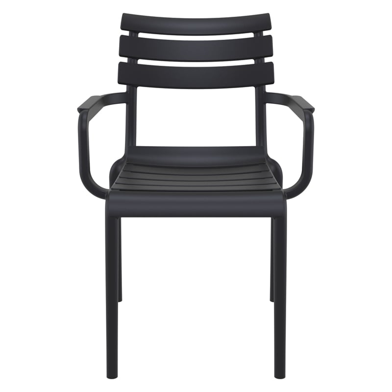 Compamia Paris Resin Outdoor Arm Chair Black