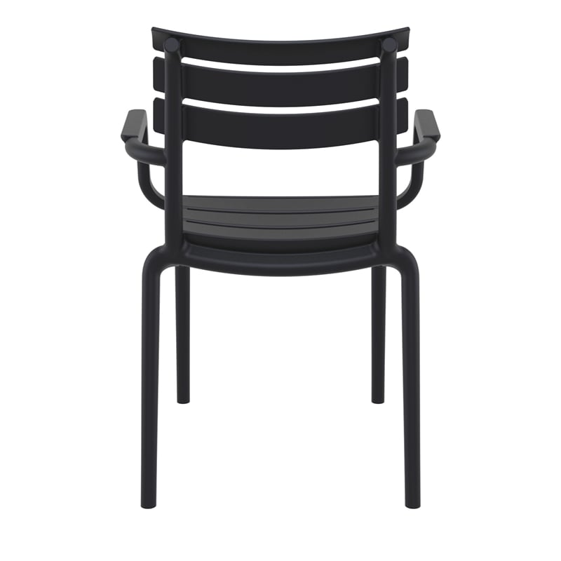 Compamia Paris Resin Outdoor Arm Chair Black