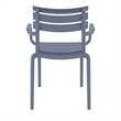 Compamia Paris Resin Outdoor Arm Chair Dark Gray