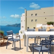 Compamia Paris Resin Outdoor Arm Chair Dark Gray