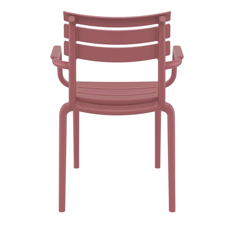 Compamia Paris Resin Outdoor Arm Chair in Marsala finish