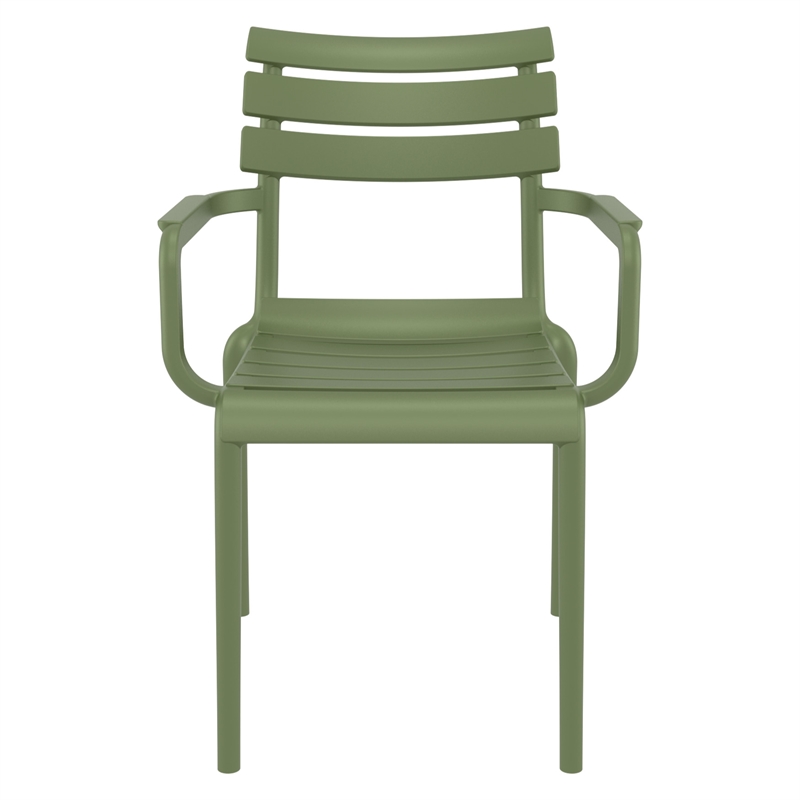 Compamia Paris Resin Outdoor Arm Chair Olive Green