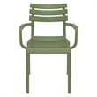 Compamia Paris Resin Outdoor Arm Chair Olive Green