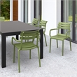 Compamia Paris Resin Outdoor Arm Chair Olive Green