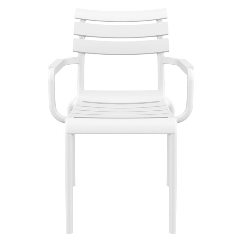 Compamia Paris Resin Outdoor Arm Chair in White finish