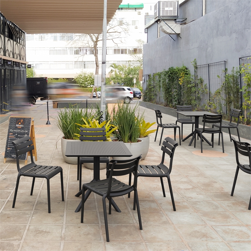 Compamia Helen Resin Outdoor Chair in Black finish