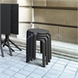 Compamia Tom Resin Dining Stool in Black finish