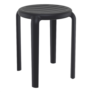 Compamia Tom Resin Dining Stool in Black finish