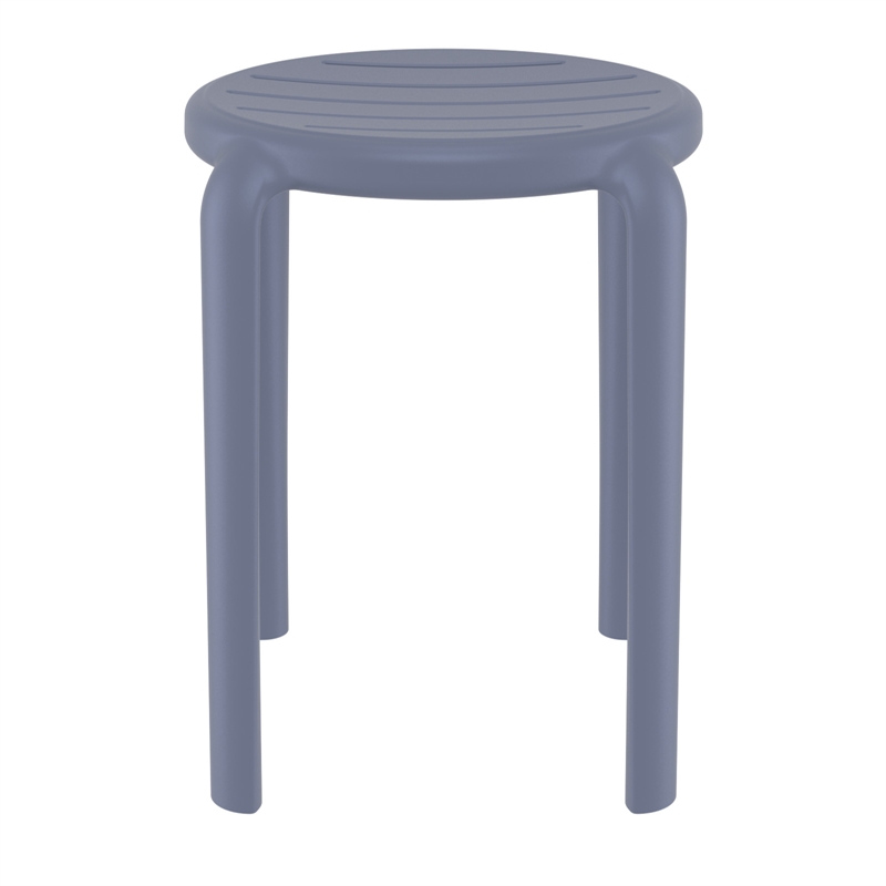 Compamia Tom Resin Dining Stool in Dark Gray finish