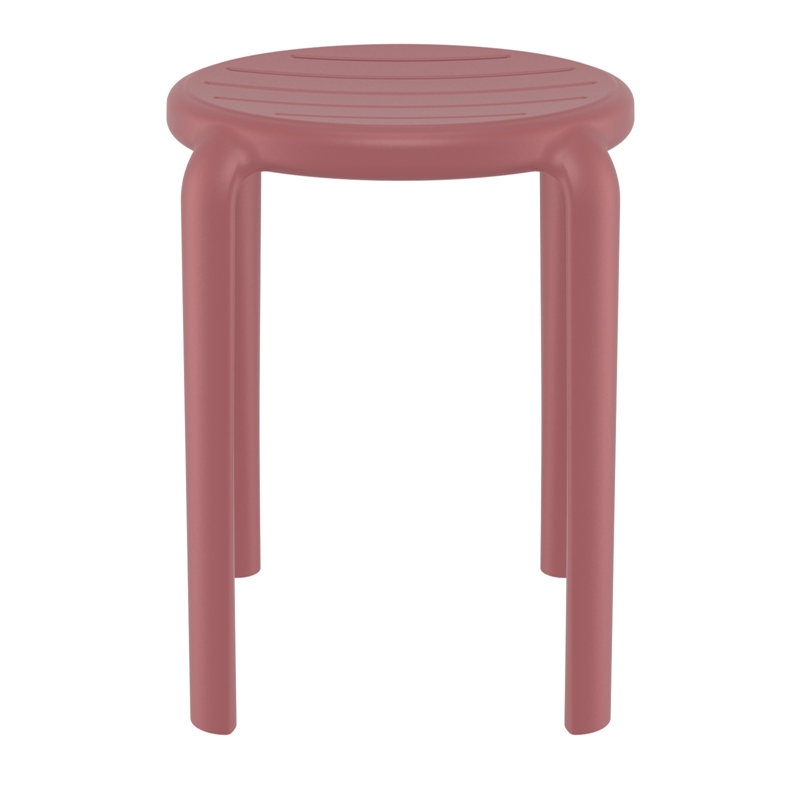 Compami Tom Resin Dining Stool in Marsala finish