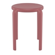 Compami Tom Resin Dining Stool in Marsala finish