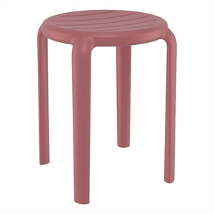 Compami Tom Resin Dining Stool in Marsala finish