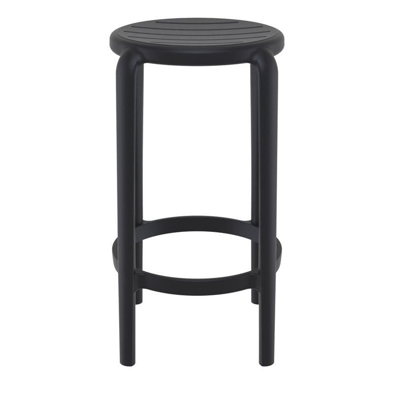 Compamia Tom Resin Counter Stool in Black finish