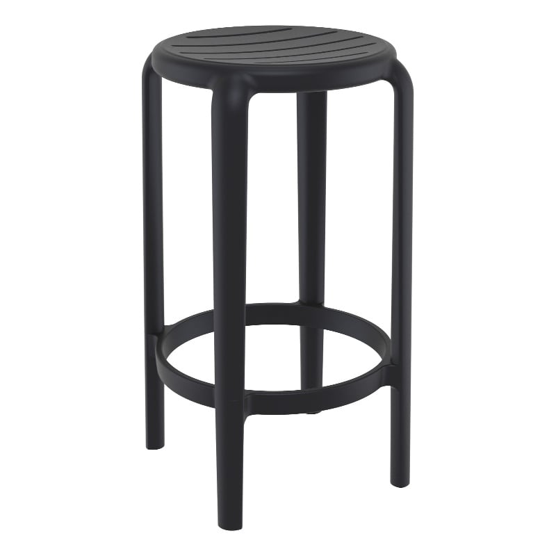 Compamia Tom Resin Counter Stool in Black finish