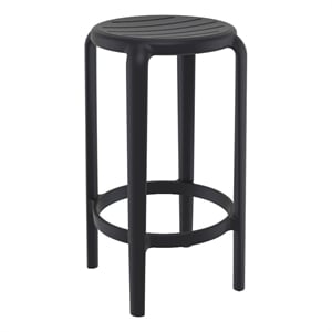 Compamia Tom Resin Counter Stool in Black finish