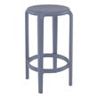 Compamia Tom Resin Counter Stool in Dark Gray finish