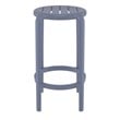 Compamia Tom Resin Counter Stool in Dark Gray finish