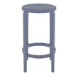 Compamia Tom Resin Counter Stool in Dark Gray finish