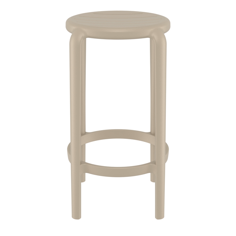 Compamia Tom Resin Counter Stool in Taupe finish