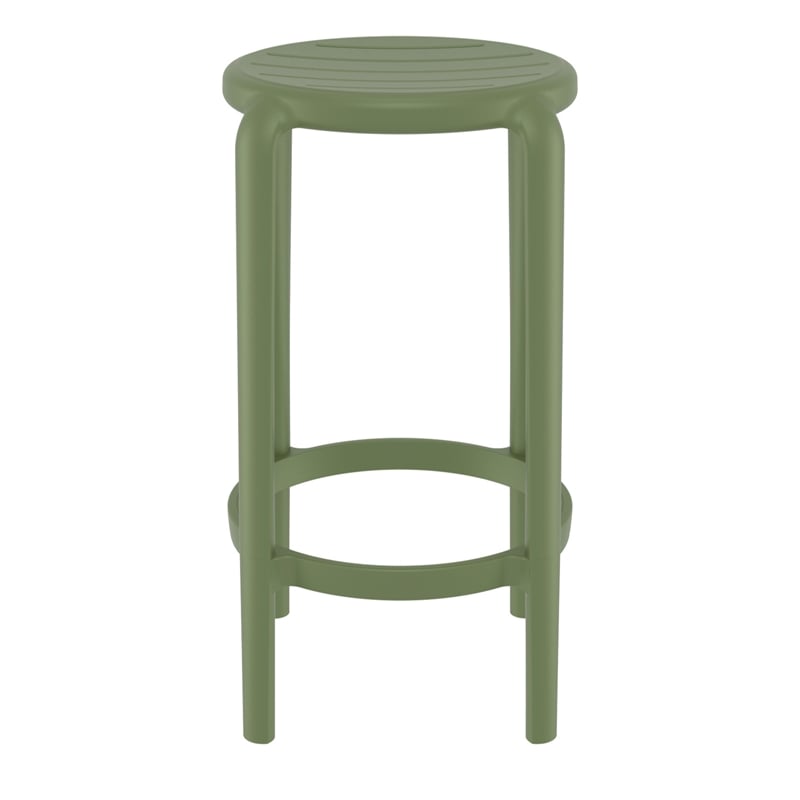 Compamia Tom Resin Counter Stool Olive in Green finish