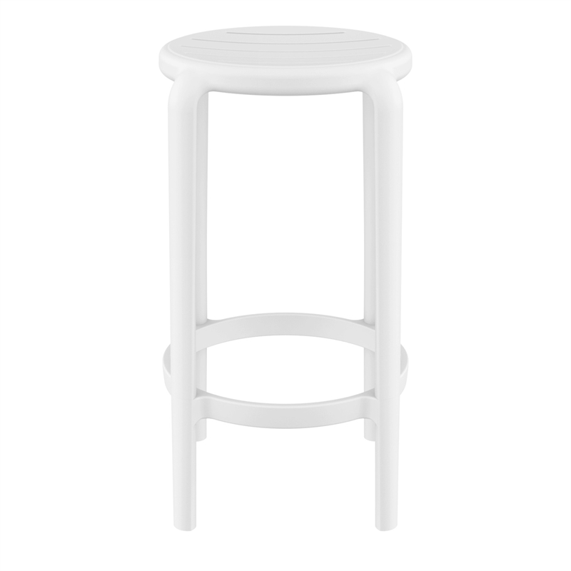 Compamia Tom Resin Counter Stool in White finish