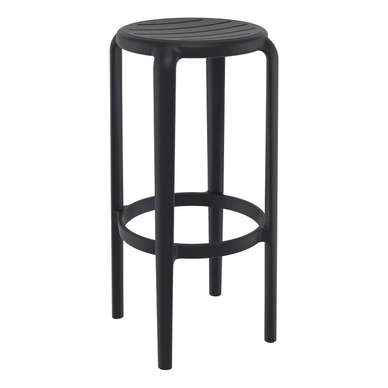 Compamia Tom Resin Bar Stool in Black finish