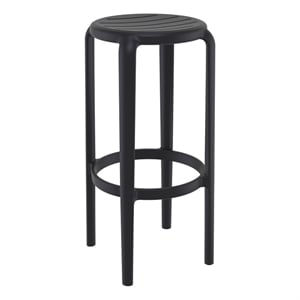Compamia Tom Resin Bar Stool in Black finish