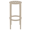 Compamia Tom Resin Bar Stool Taupe