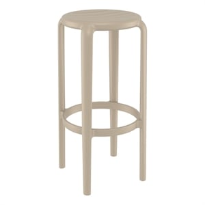 Compamia Tom Resin Bar Stool Taupe