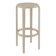 Compamia Tom Resin Bar Stool Taupe