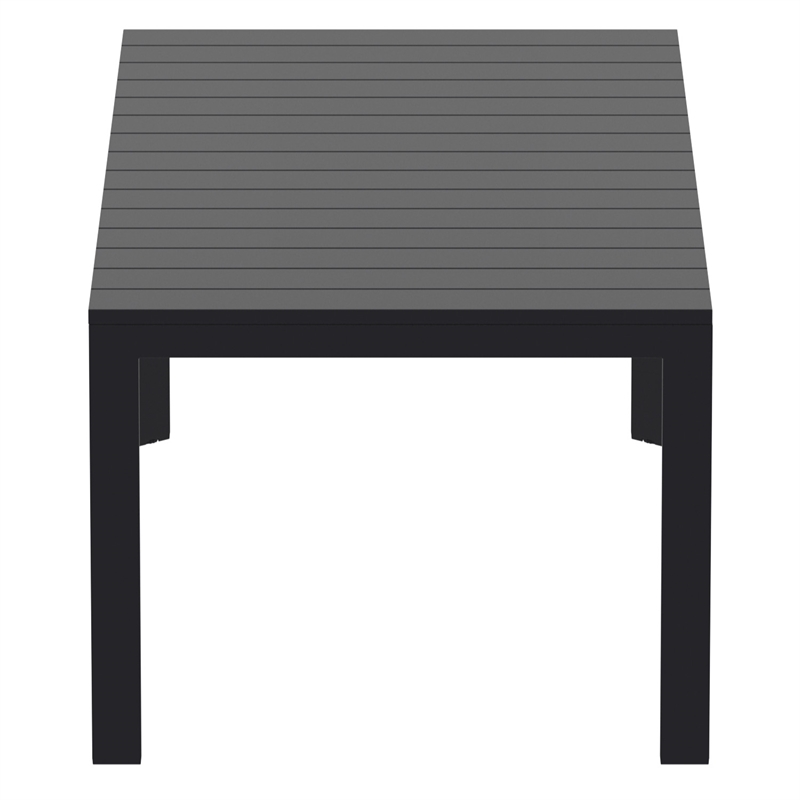Compamia Atlantic 55-83 inch Extendable Dining Table in Black finish