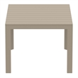 Compamia Atlantic 55-83 inch Extendable Dining Table in Taupe finish