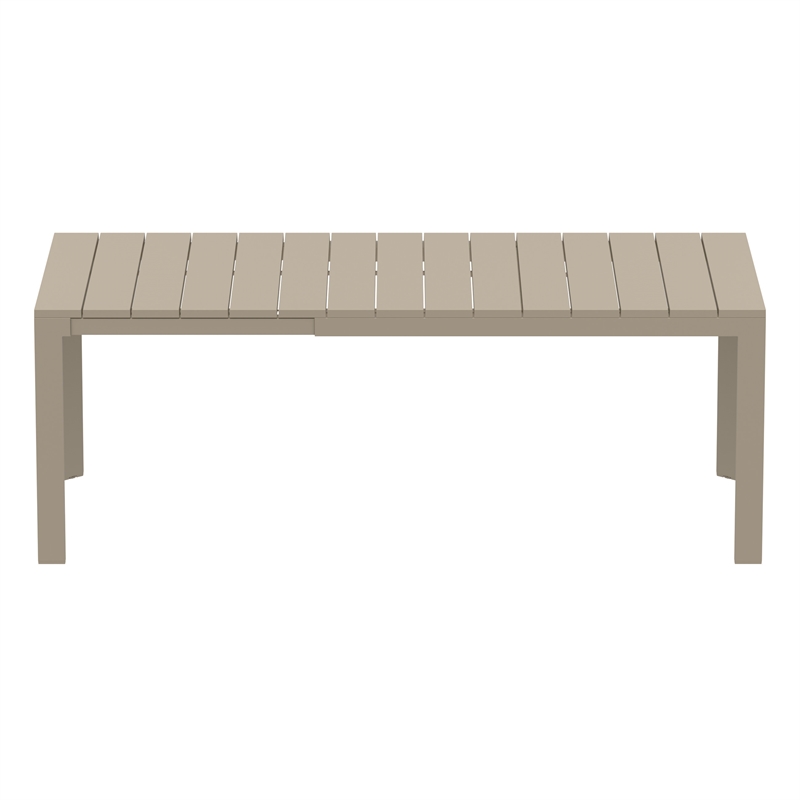 Compamia Atlantic 55-83 inch Extendable Dining Table in Taupe finish