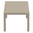 Compamia Atlantic 55-83 inch Extendable Dining Table in Taupe finish