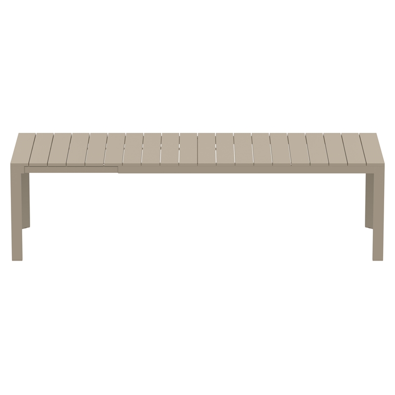 Compamia Atlantic XL 83-110 inch Extendable Dining Table in Taupe finish