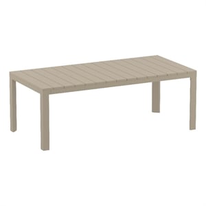 Compamia Atlantic XL 83-110 inch Extendable Dining Table in Taupe finish