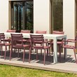 Compamia Atlantic XL 83-110 inch Extendable Dining Table in White finish