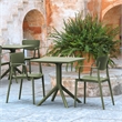 Compamia Loft Bistro Set 3 Piece with 27 inch Table Top Olive Green