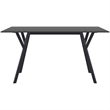 Compamia Max Rectangle Table 55 inch Black