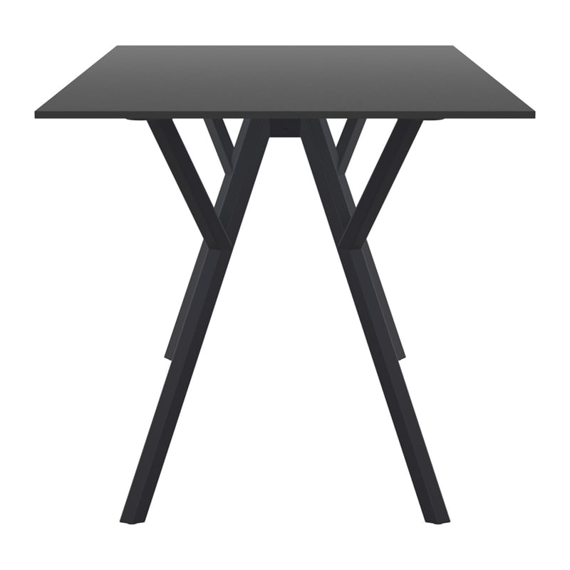 Compamia Max Rectangle Table 55 inch Black