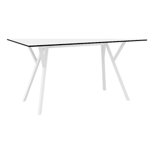 Compamia Max Rectangle Table 55 inch White