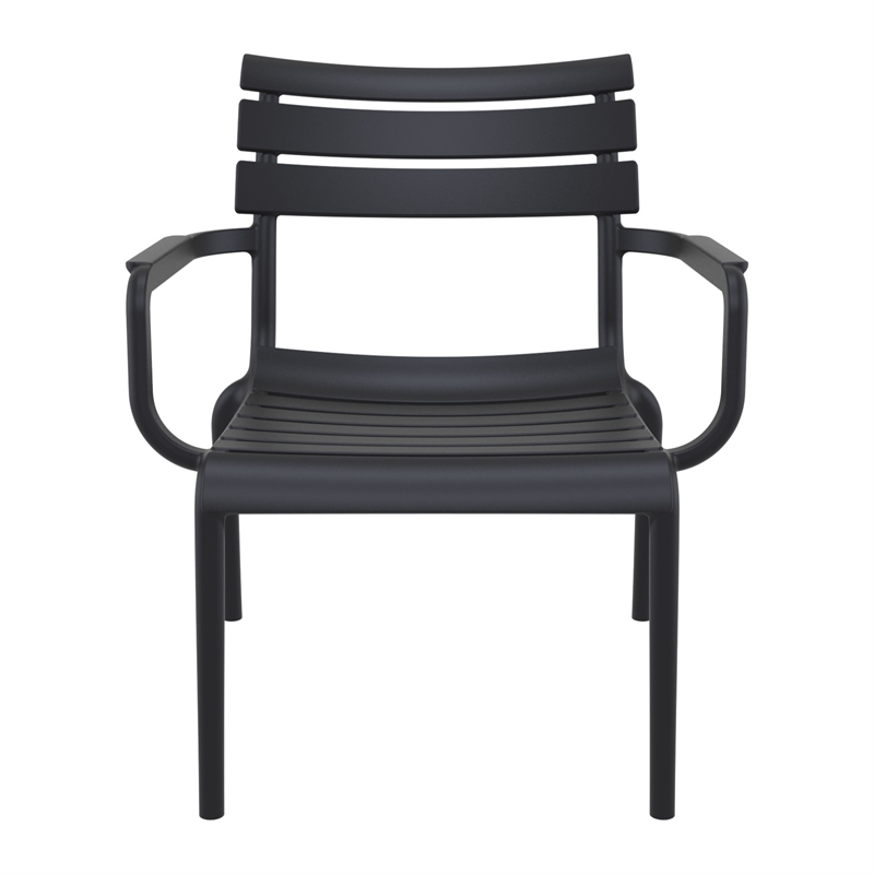 Compamia Paris Outdoor Club Lounge Chair in Black finish