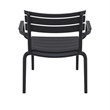 Compamia Paris Outdoor Club Lounge Chair in Black finish