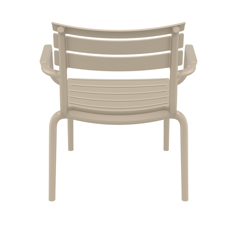 Compamia Paris Outdoor Club Lounge Chair in Taupe finish