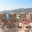 Compamia Paris Outdoor Club Lounge Chair in Marsala finish